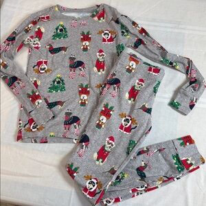 Old Navy unisex pajamas L size 10, adorable Christmas dogs! Like new.